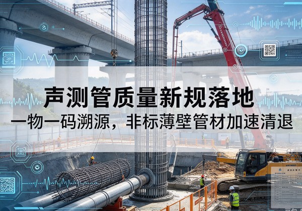 牟定声测管质量新规落地，一物一码溯源，非标薄壁管材加速清退