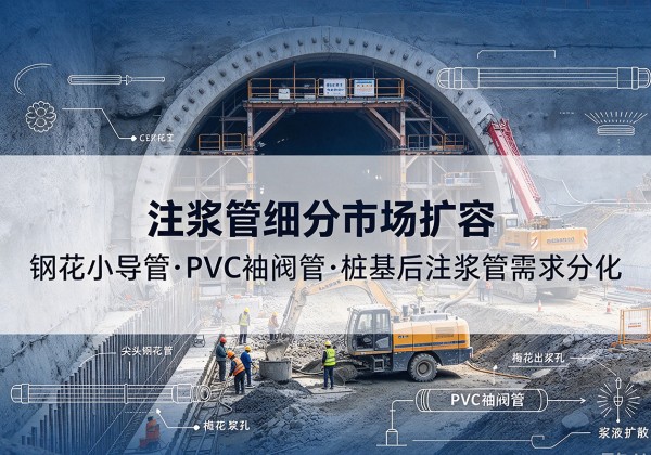牟定注浆管细分市场扩容，隧道钢花小导管、PVC 袖阀管、桩基后注浆管需求分化